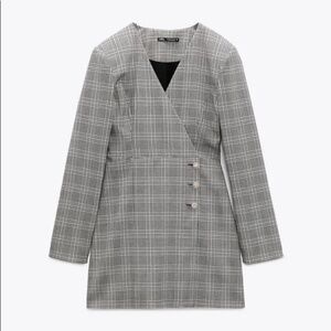 Zara Plaid Mini Dress